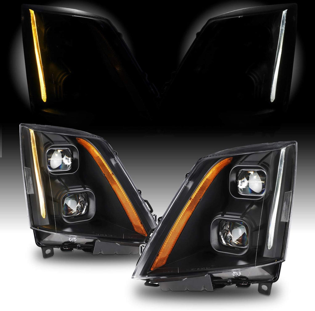 Dual Projector Black Smoke Housing Headlights O80563