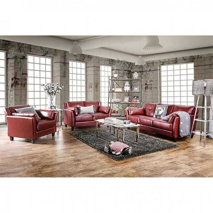 Red Loveseat H312144