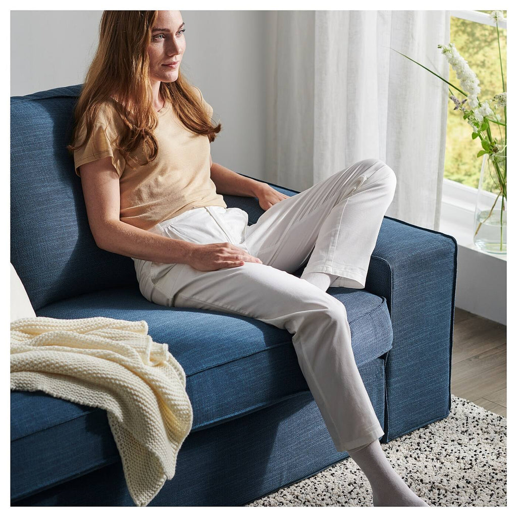 Dark Blue Loveseat E12220