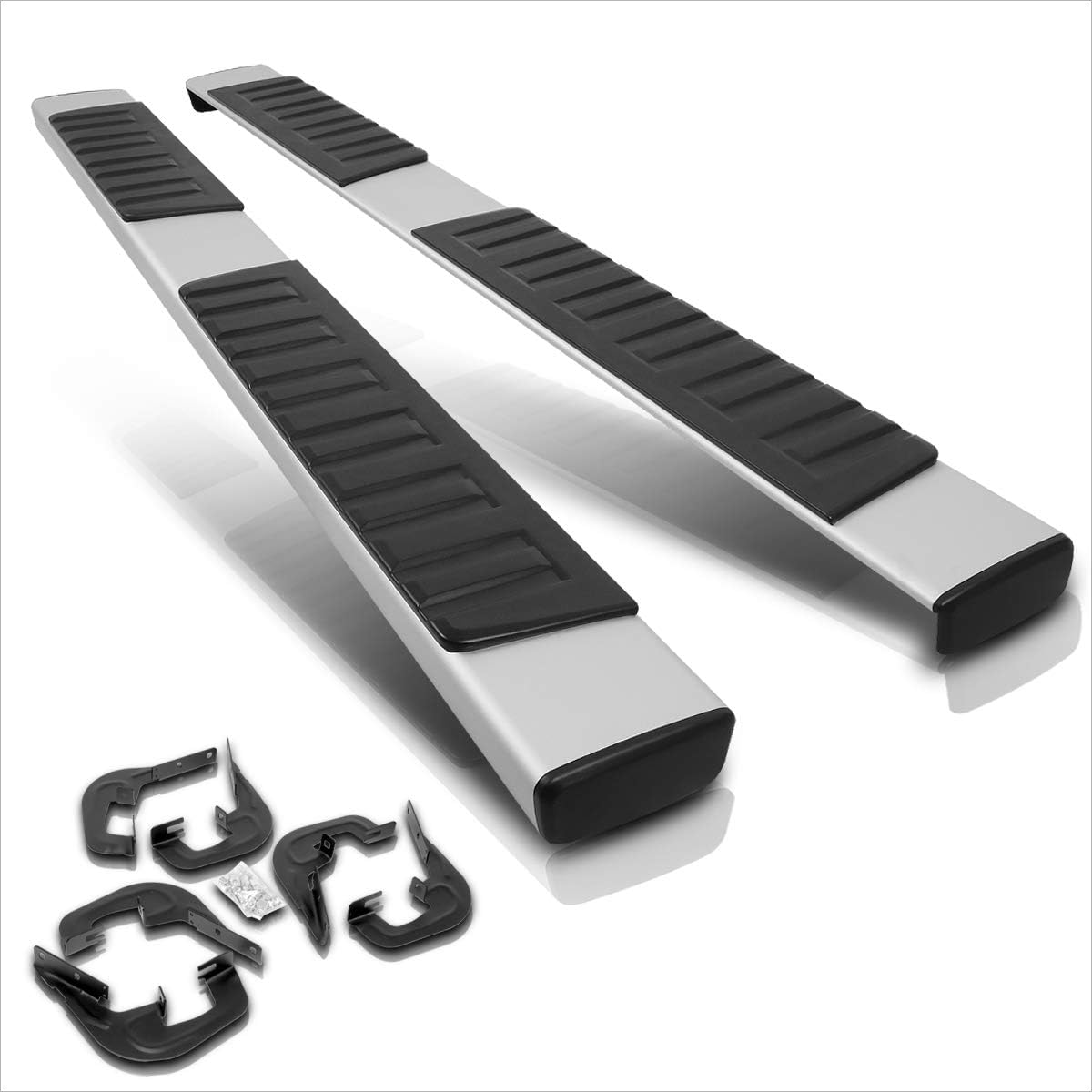 6 Inch Silver Aluminum Running Boards I795