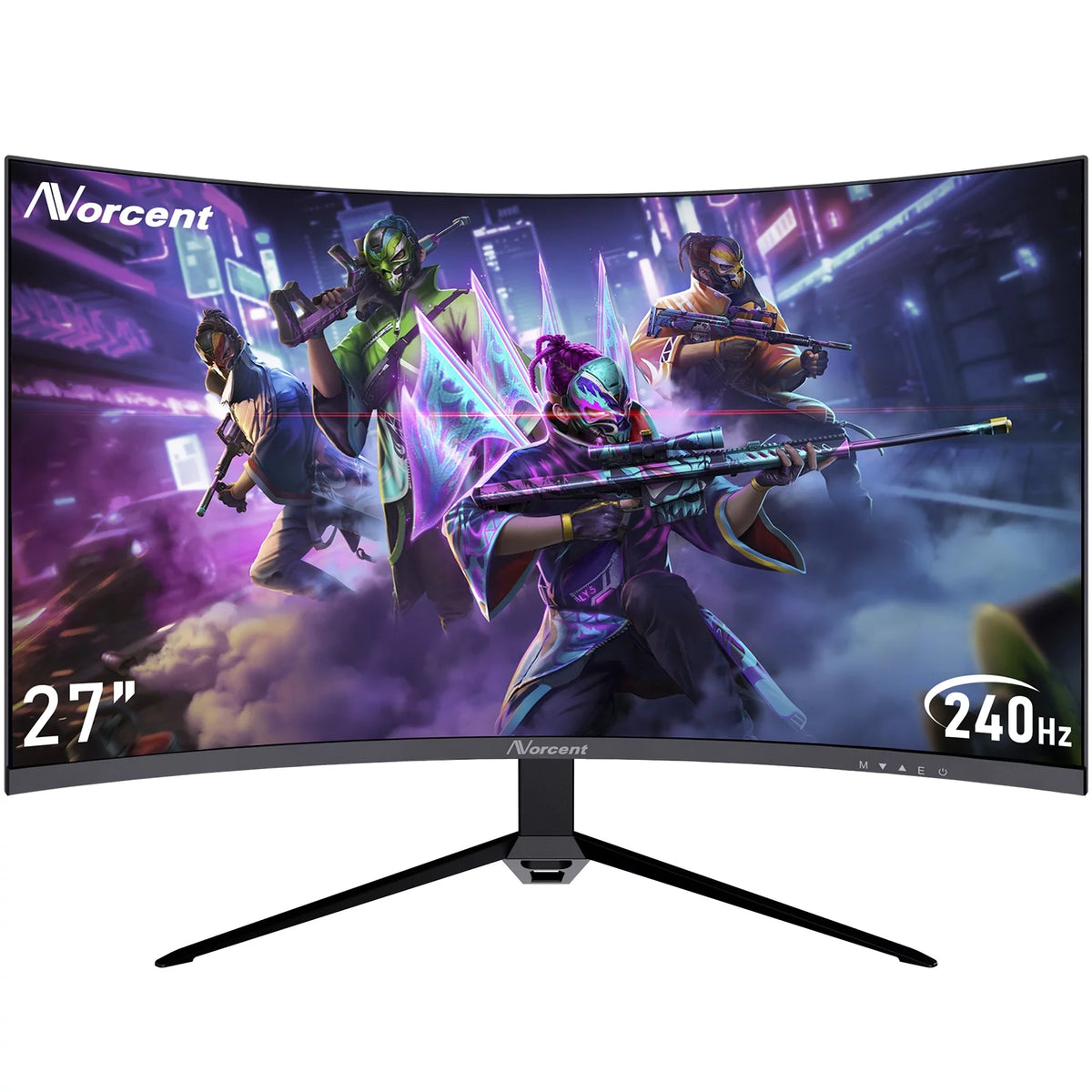 27-inch FHD VA Curved Gaming Monitor, 240Hz Refresh Rate, 1ms DisplayPort, HDMI, DP and Speakers A662