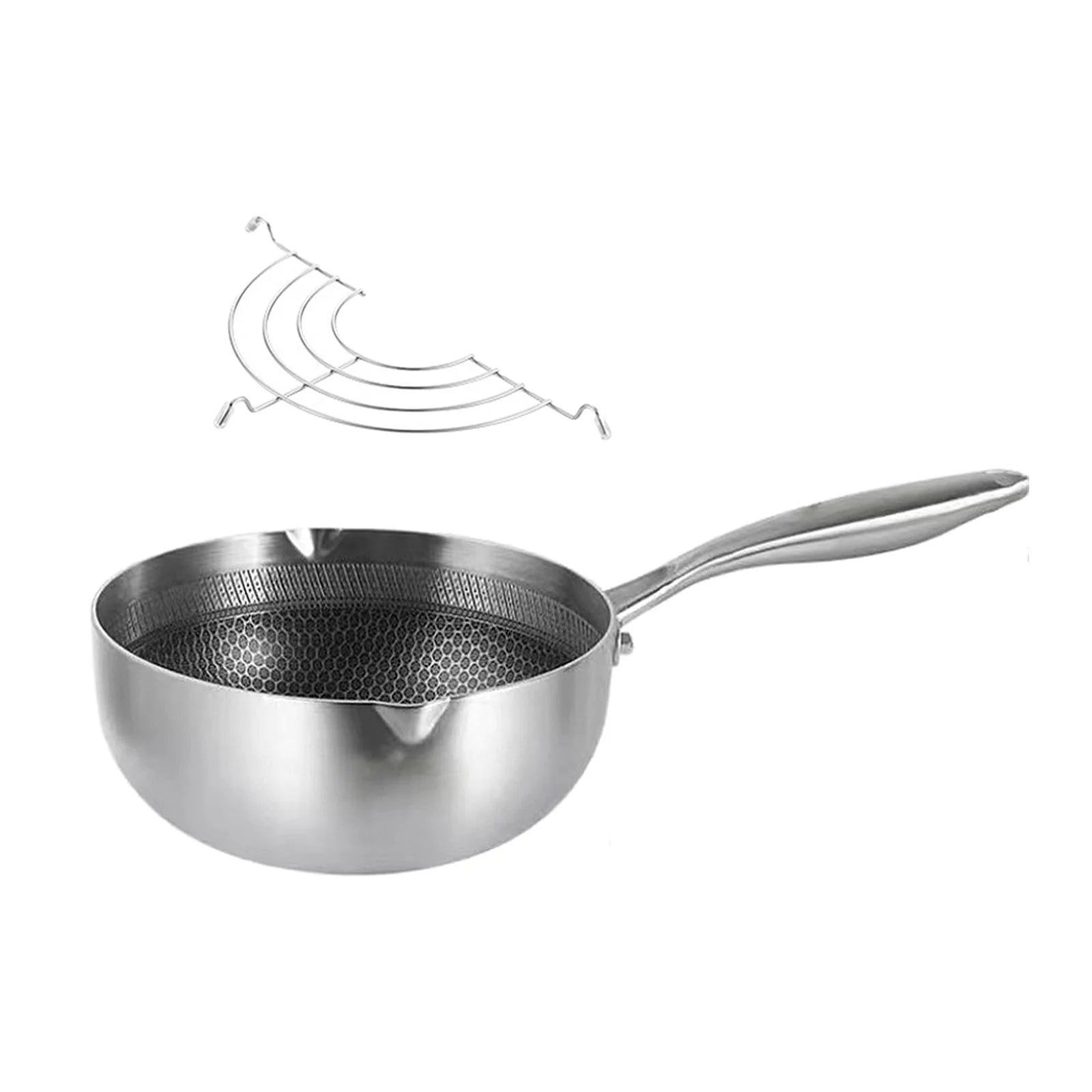 Japanese Tempura Fryer Pan Deep Fryer Pot with Oil Draining Rack Nonstick H63752