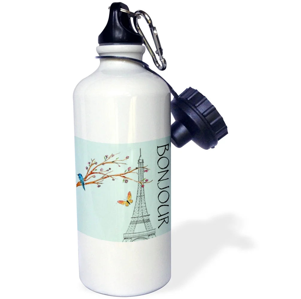 Straw Water Bottle, 21-ounce R8819