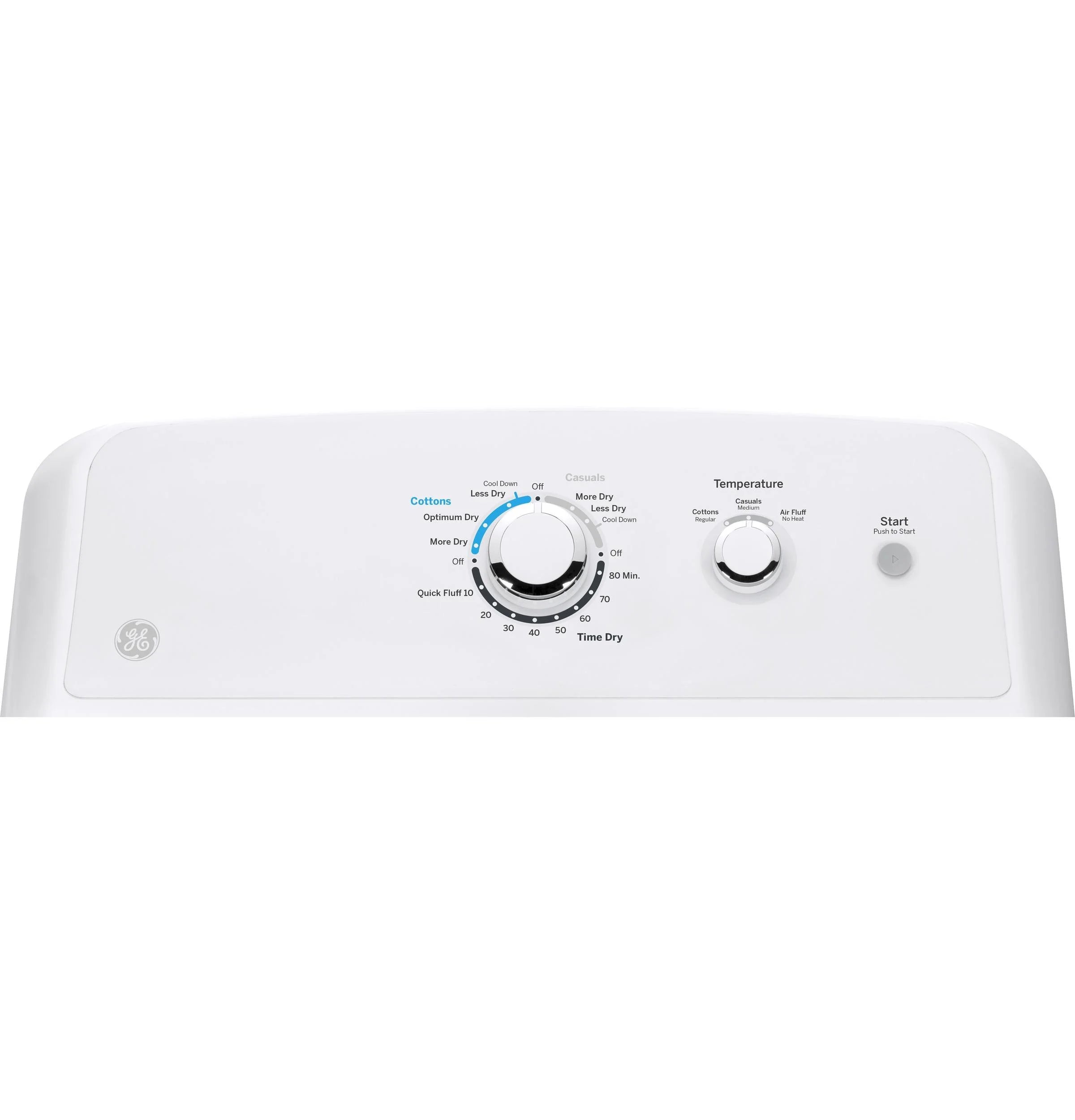 27" Wide 7.2 Cu. Ft. Electric Dryer White S4081