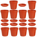 10 Sets Imitation Pottery Plastic Flower Nursery Garden Planter O42857