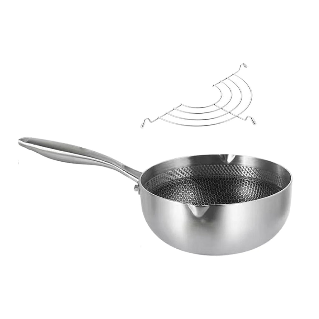 Japanese Tempura Fryer Pan Deep Fryer Pot with Oil Draining Rack Nonstick H63752