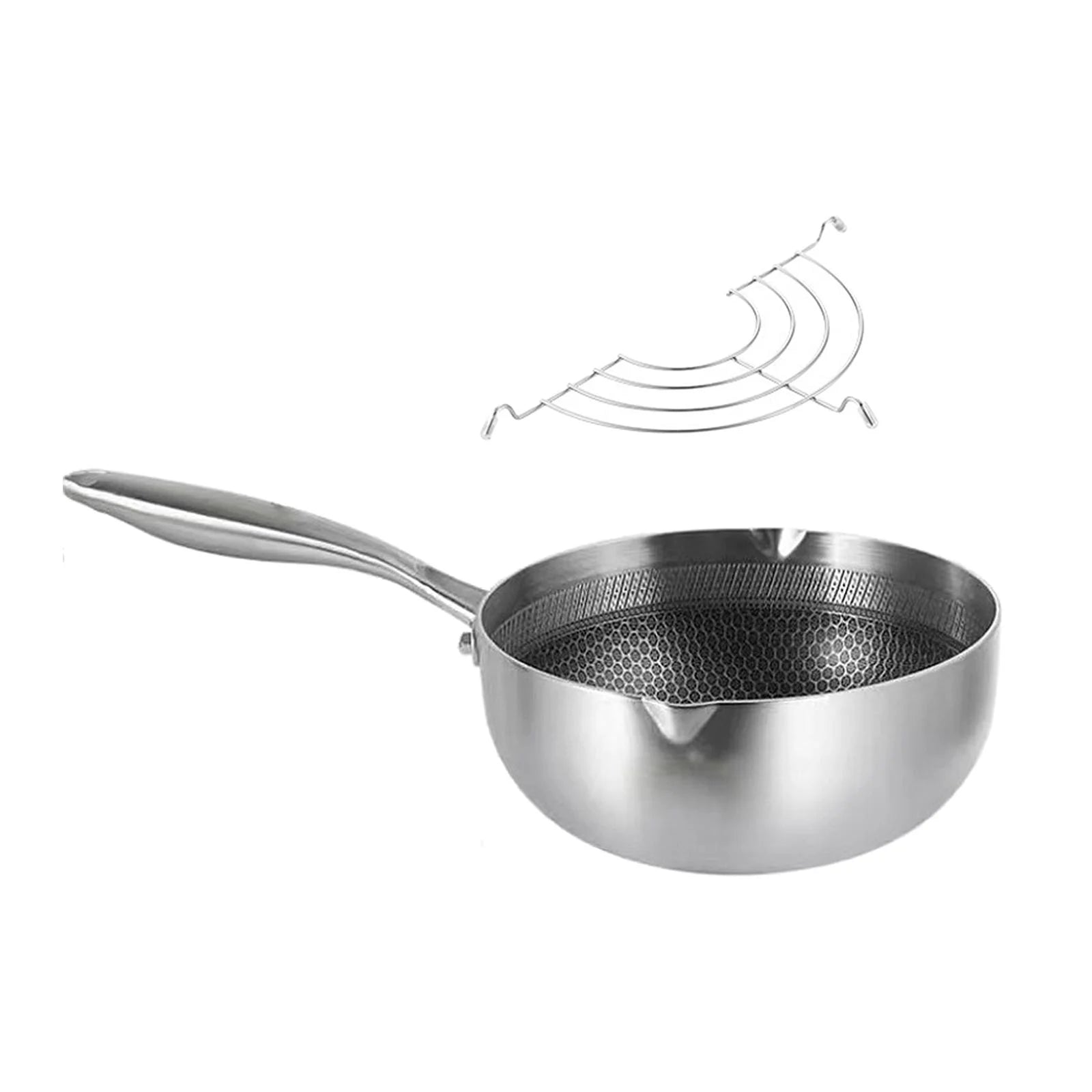 Japanese Tempura Fryer Pan Deep Fryer Pot with Oil Draining Rack Nonstick H63752