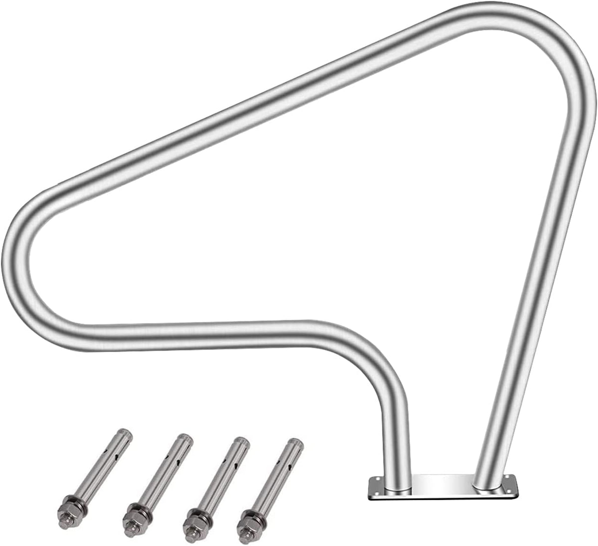 Stainless Steel Swimming Pool Hand Rail with Base Plate M922