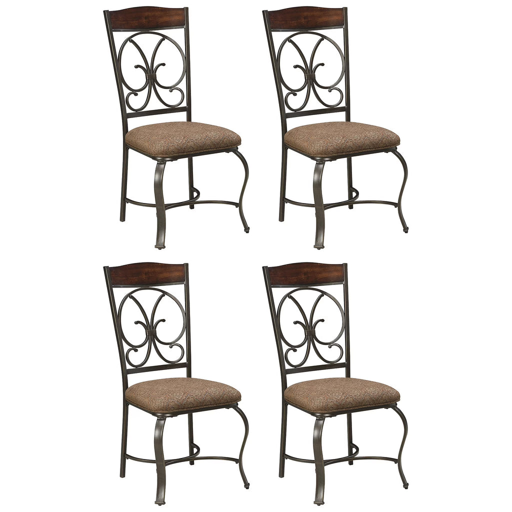 Brown Upholstered Side Chair, Set of 4 S58565