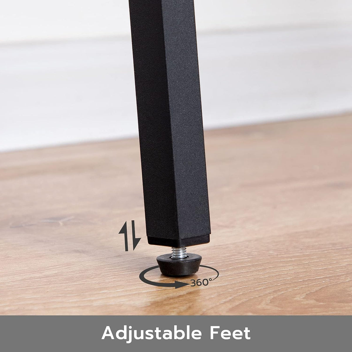 Rustic Brown Stackable End Table with Metal Frame H4971