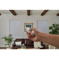 White Cordless Blackout Motorized Cellular Shade with Remote Control T205819