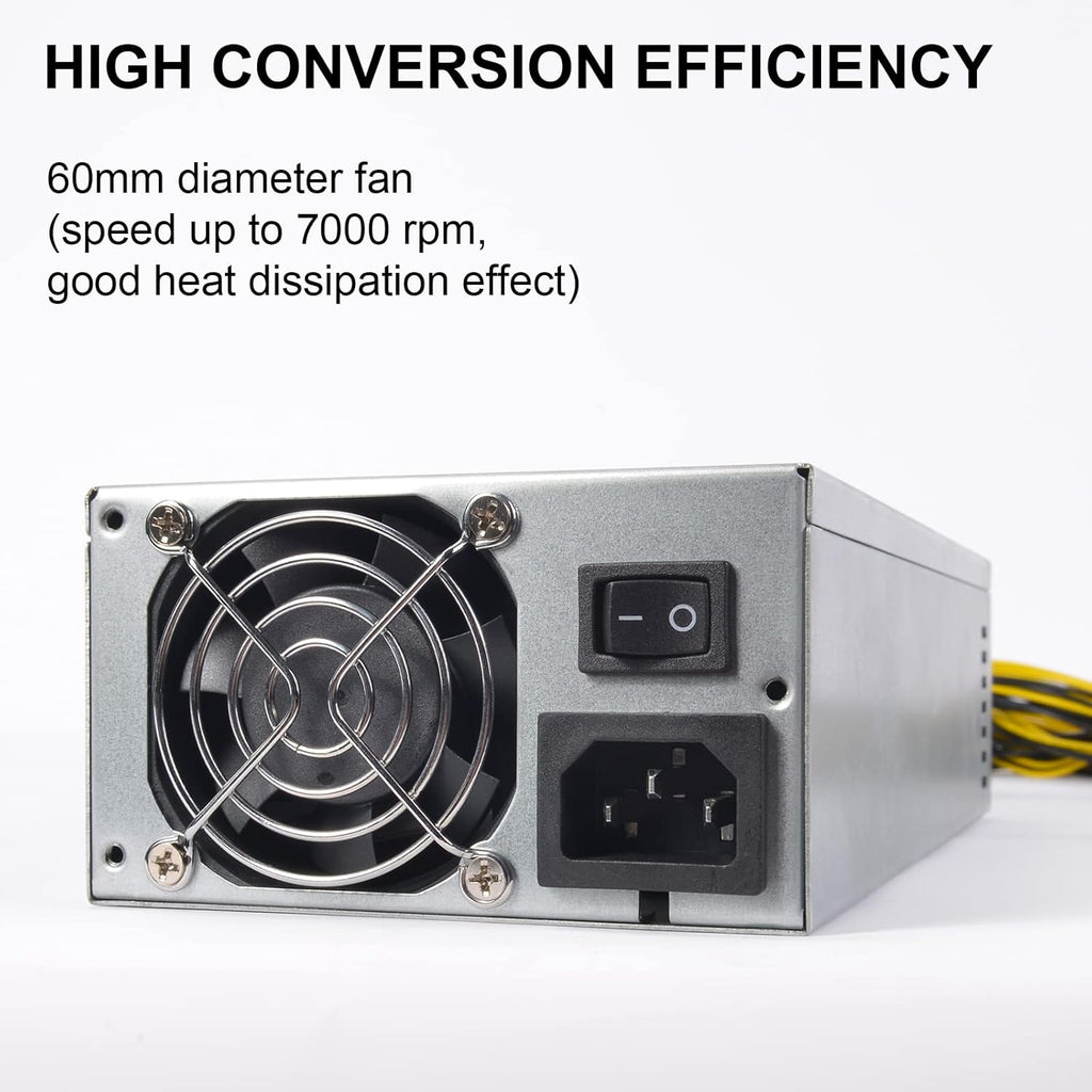 2000W 2U Mining Power Supply with Power Cable Y262499