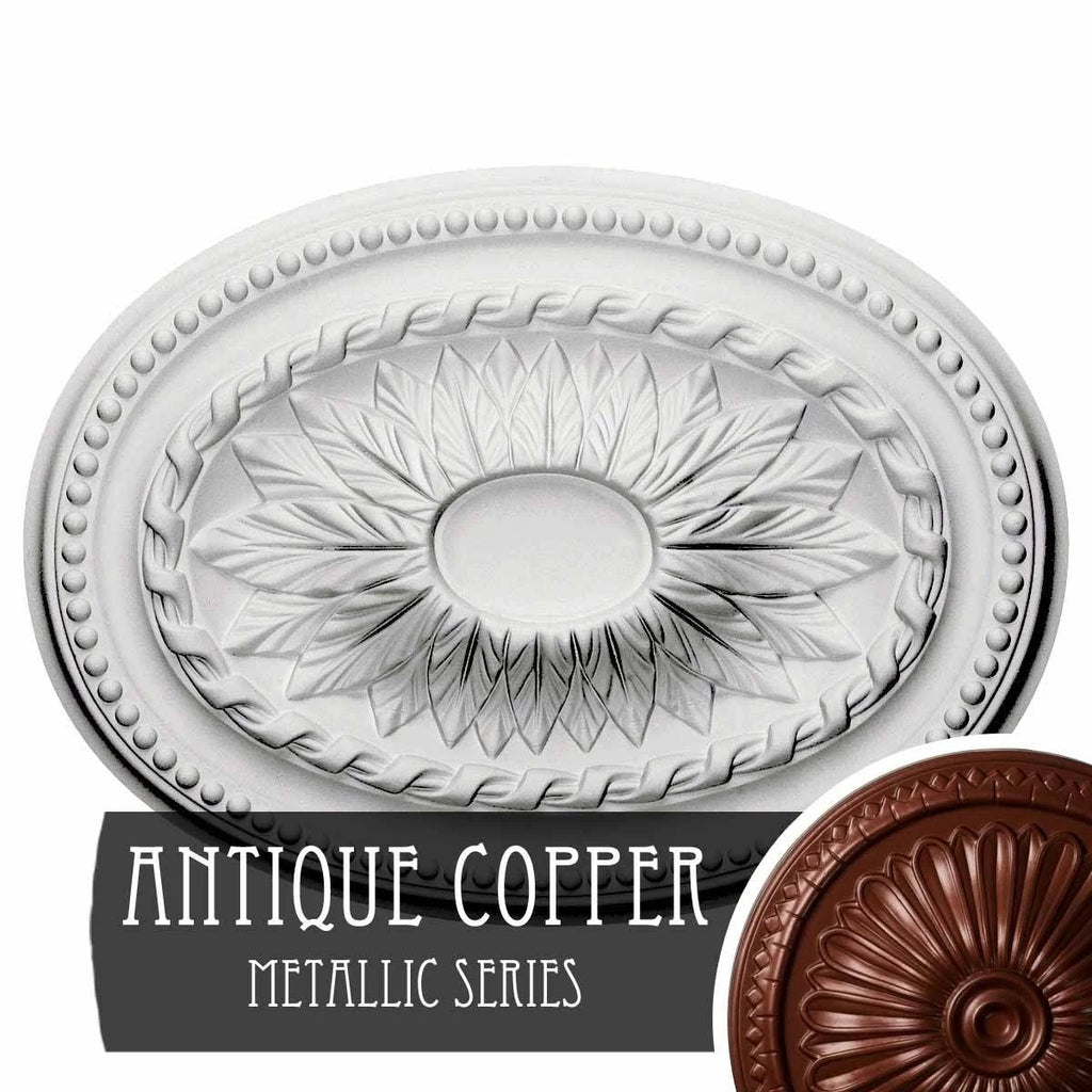 Hand-Painted Pewter Ceiling Medallion F437812