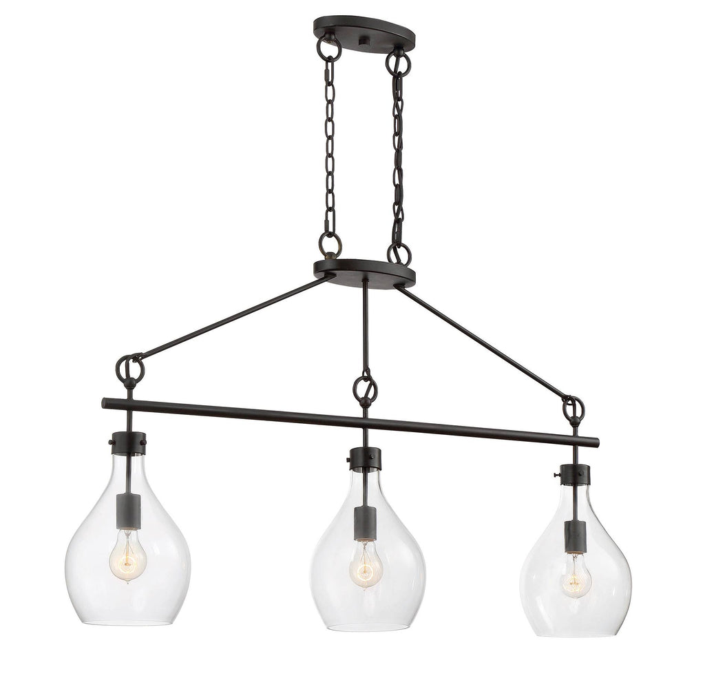 Oiled Bronze 3 Light Island H20264