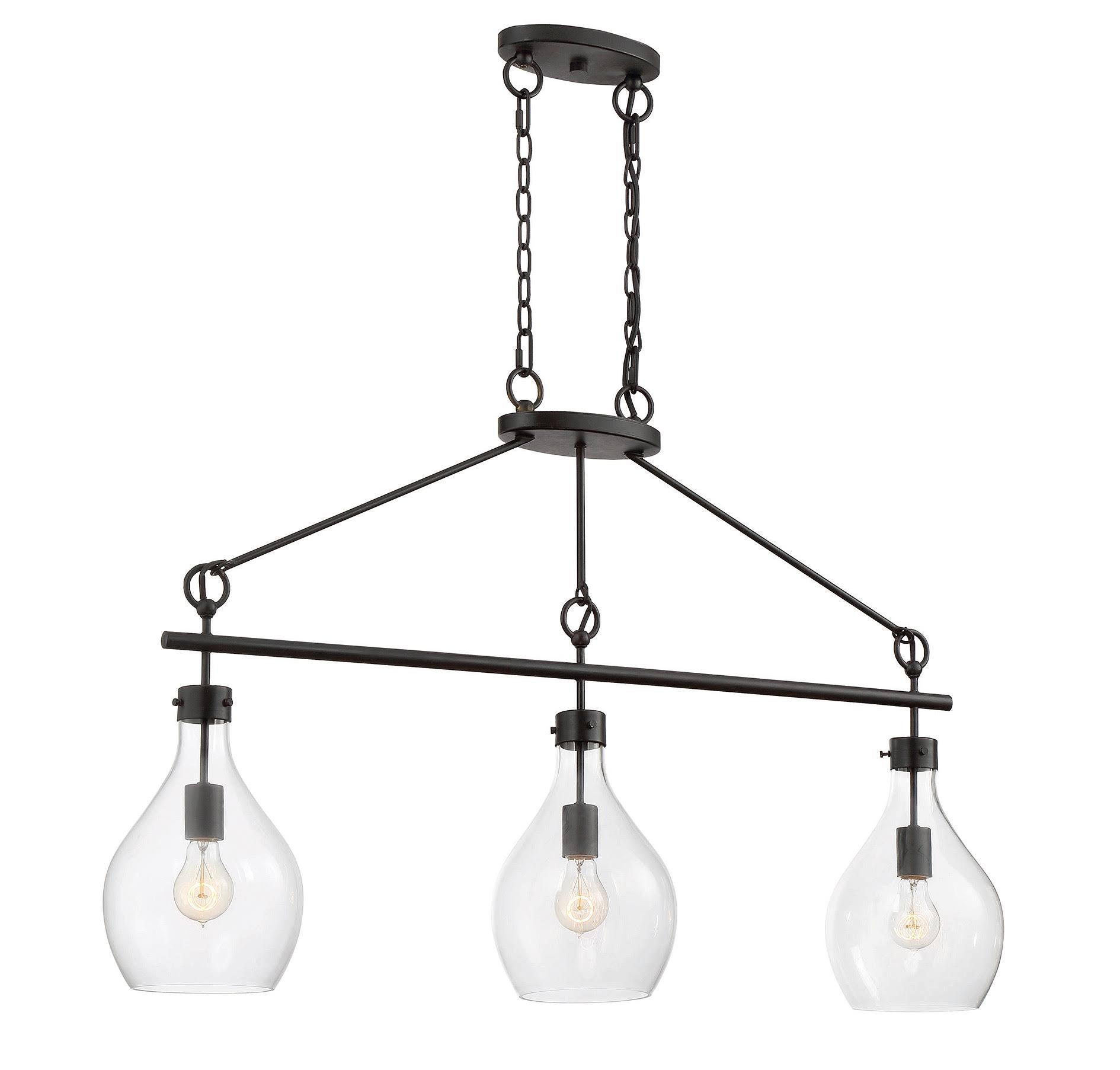 Oiled Bronze 3 Light Island H20264