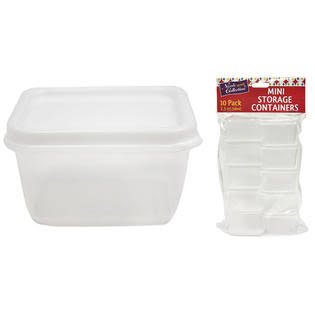 2.3 oz Mini Storage Containers Rectangle 10-Packs Q3657