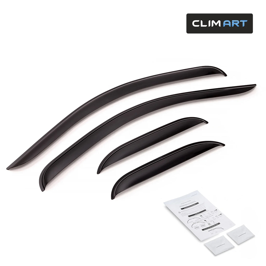 4pcs Tape-on Window Deflectors for Chevrolet Silverado/GMC Sierra 2007-2013 Extended Cab O595240