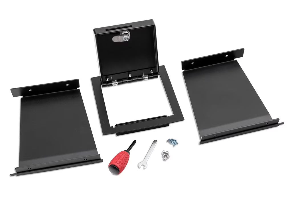 Steel Textured Black Center Console Vault M491