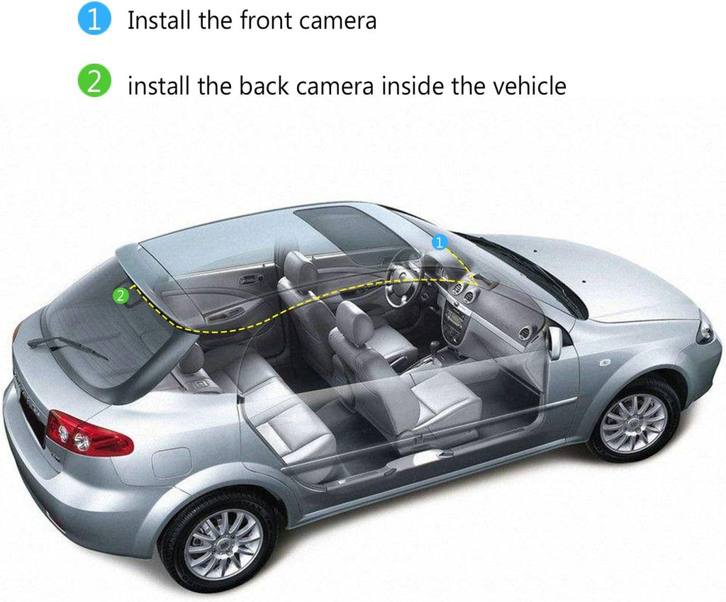 Dual Dash Cam FHD 1080P with 32GB Card Included W867