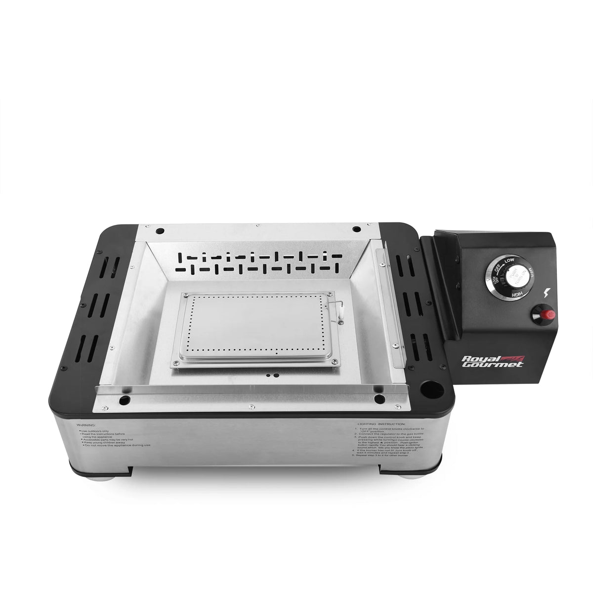 18" Portable Table Top Gas Grill Griddle E651871