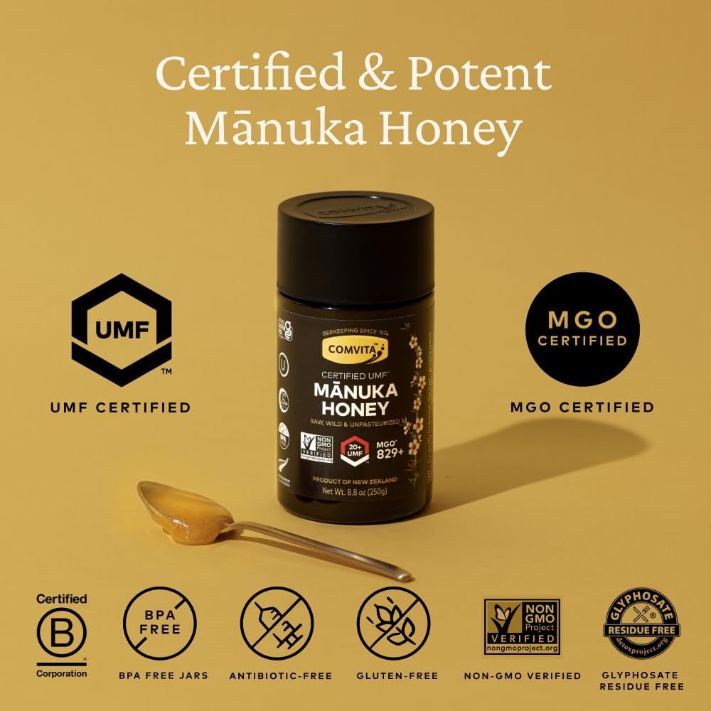 Manuka Honey UMF 20+ MGO 829+ Raw 8.8 oz I632