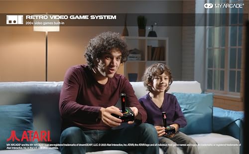 Video Game Console with 200+ Games, Wireless Joysticks, RGB LED Lights Z1026