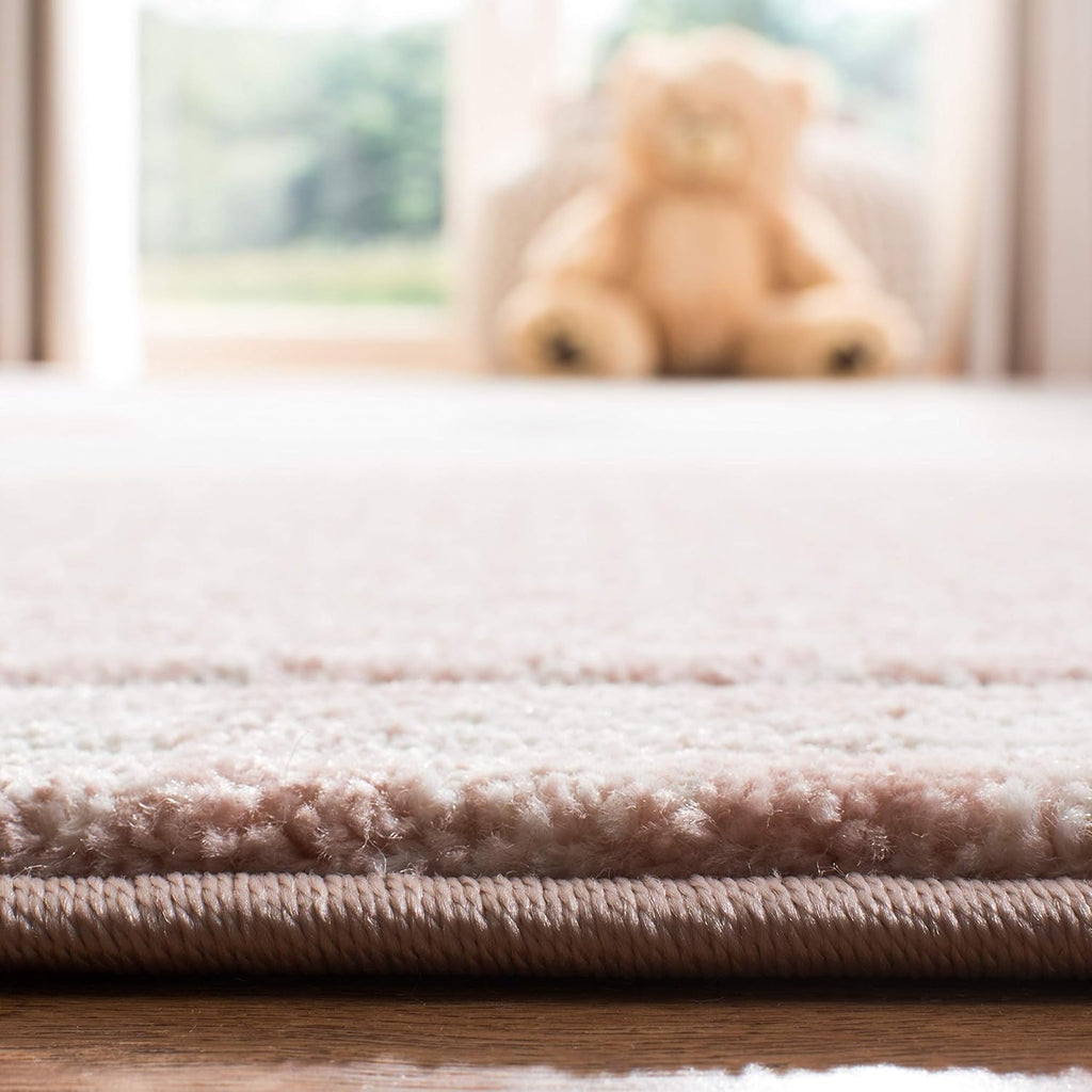 Pink & Grey Cat Design Runner Rug J278