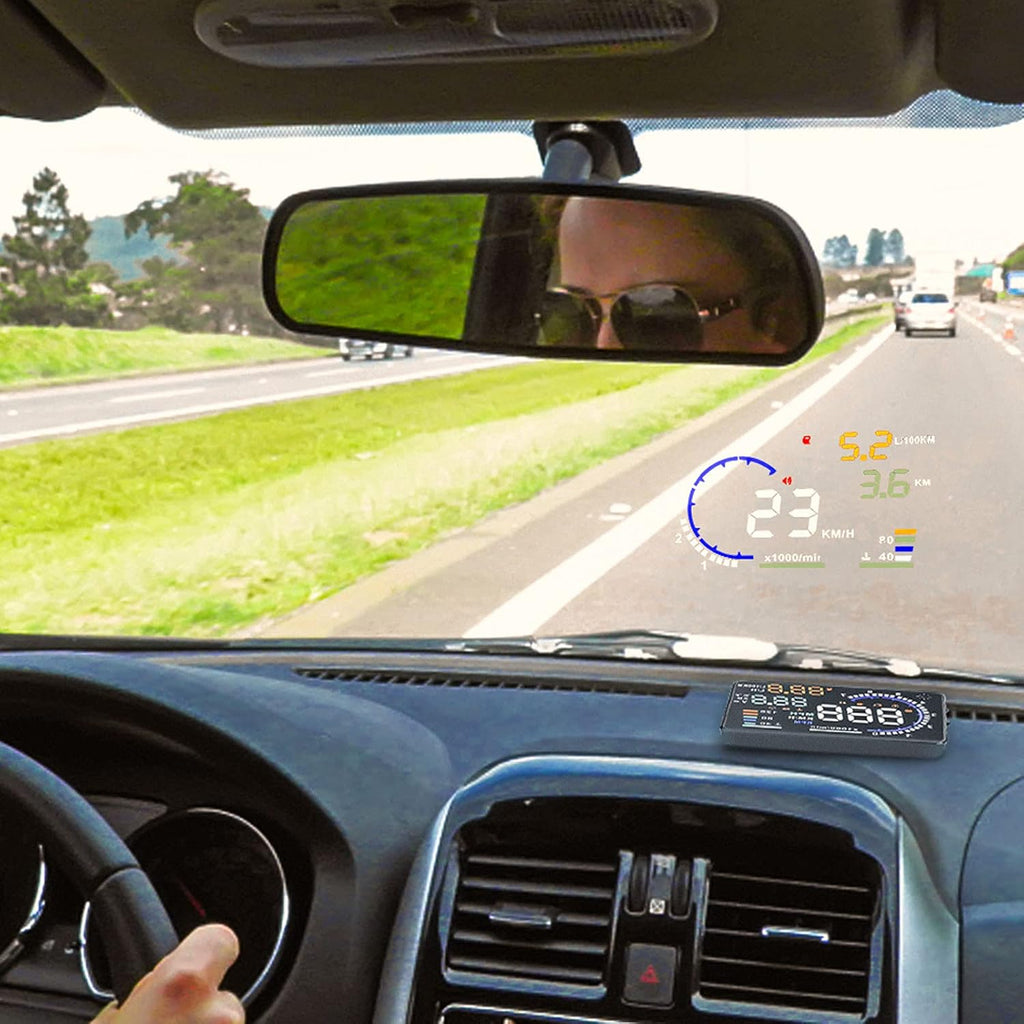 5.5 inches Multi Color Car HUD Windshield Screen Display R15856