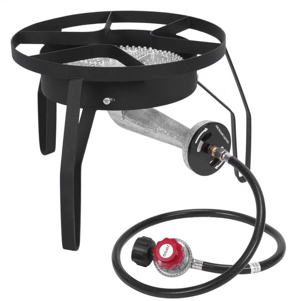 Outdoor Furnace Round Furnace 20W BTU Head Diameter 26cm With 1.2m Leather Tube With 0-20psig High Pressure Valve B366