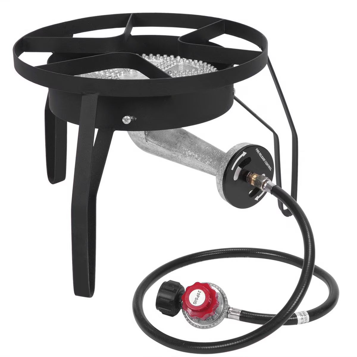 Outdoor Furnace Round Furnace 20W BTU Head Diameter 26cm With 1.2m Leather Tube With 0-20psig High Pressure Valve B366
