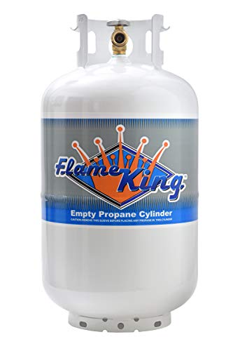 20 Pound Steel Propane Tank Cylinder with Type 1 Valve, White F467