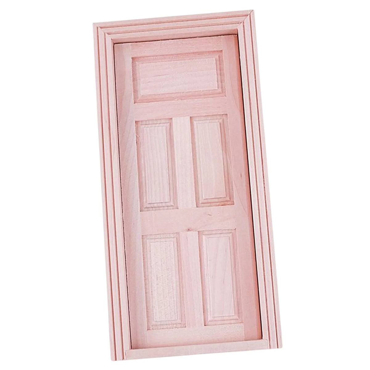 Unpainted Wood Dollhouse Miniature Door K558195