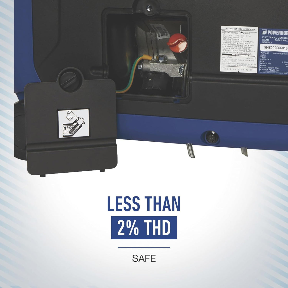 4500 Surge Watts 3500 Rated Watts Electric Start Inverter Generator R6593
