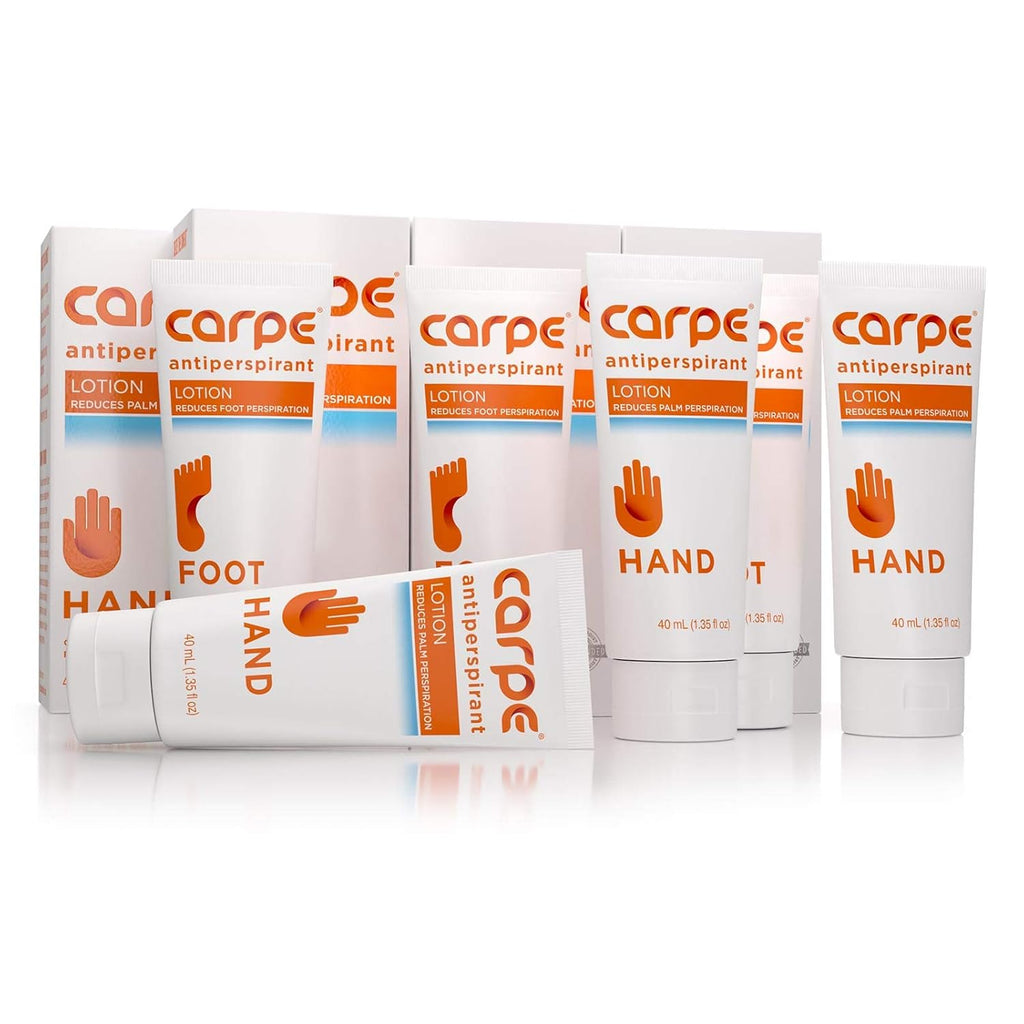 Antiperspirant Hand and Foot Lotion Package Deal, 3 Hand and 3 Foot Tubes I89046