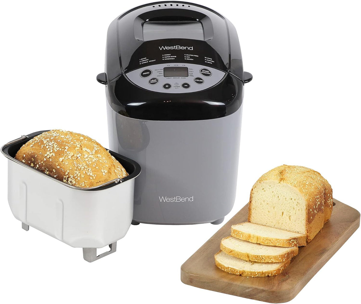 Gray 3-Pound Bread Maker D7198