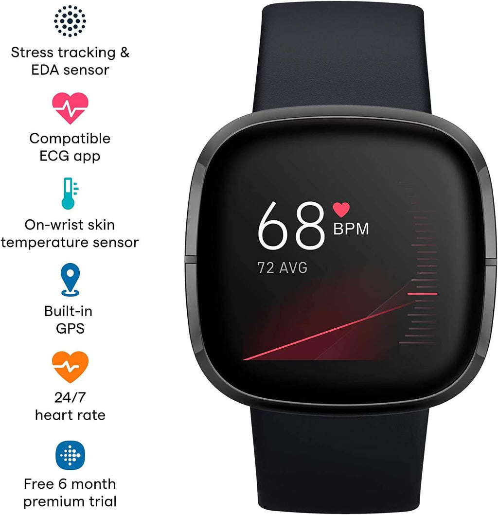 Graphite Health & Fitness Smartwatch with GPS R2075