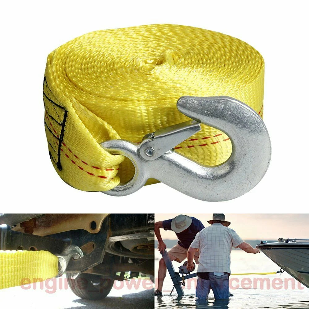 Boat Trailer Winch Strap with Hook 10000 Lbs Max Towing K78978