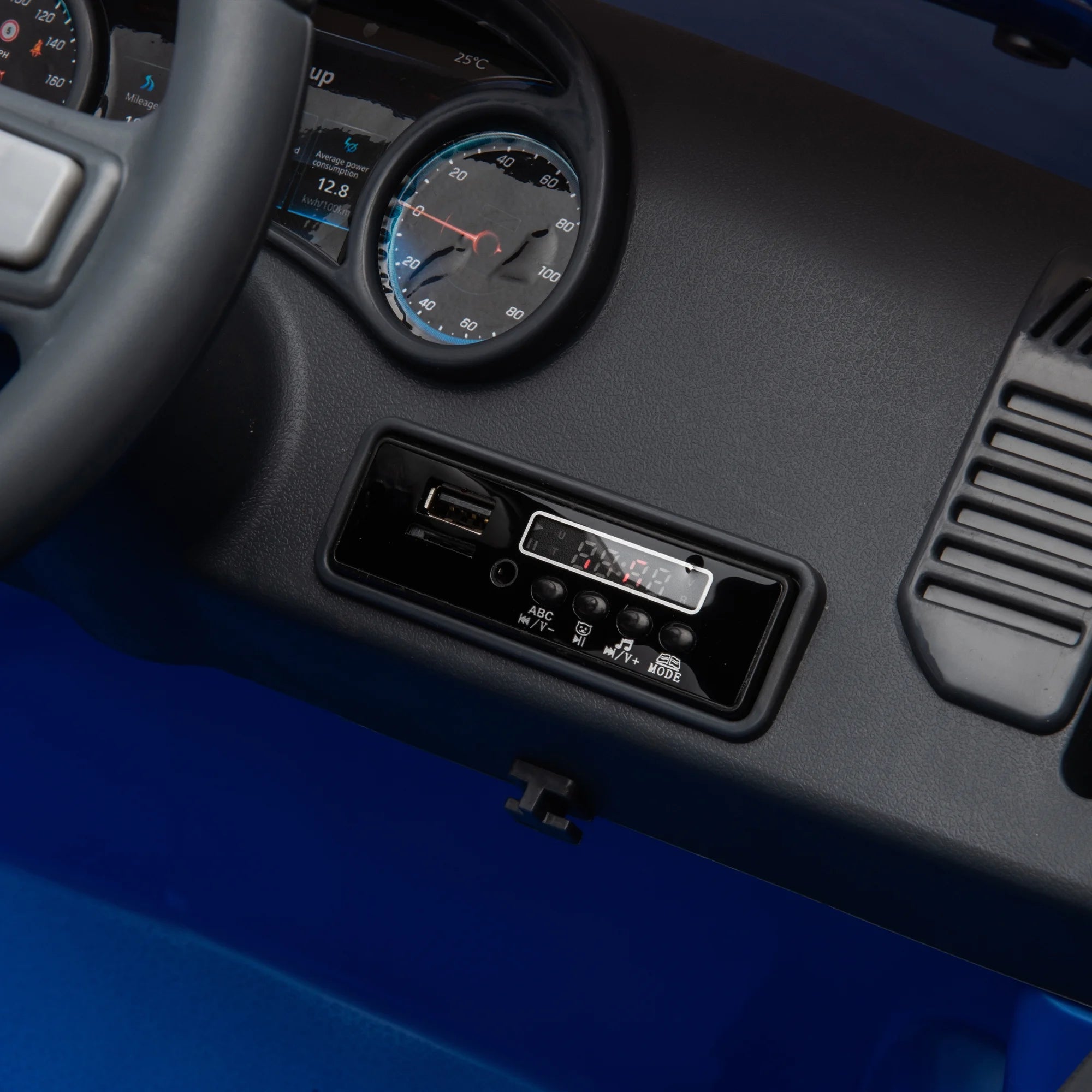 Blue 12V Ride On Pickup Truck with Remote Control S560