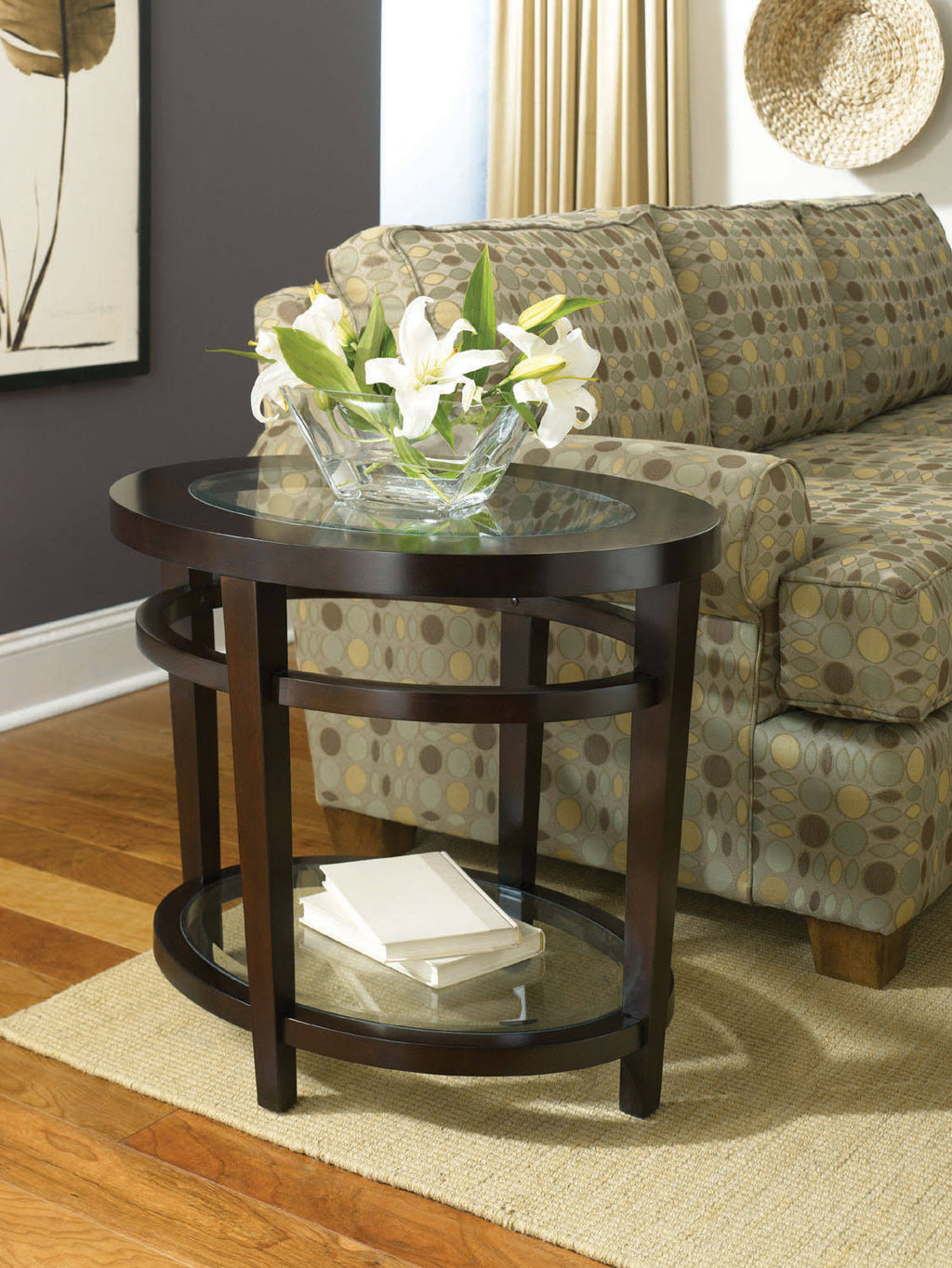 Oval End Table W404
