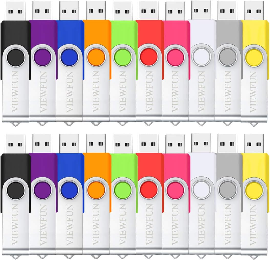 16GB 20 Pack USB 2.0 Flash Drive with LED Indicator and Lanyards P2560