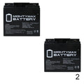 12-Volt 18 Ah SLA AGM F2 Terminal Replacement Battery (2-Pack) Y984415
