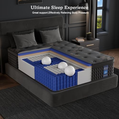 10 Inch Hybrid Queen Mattress with Memory Foam & Pocket Spring U611349