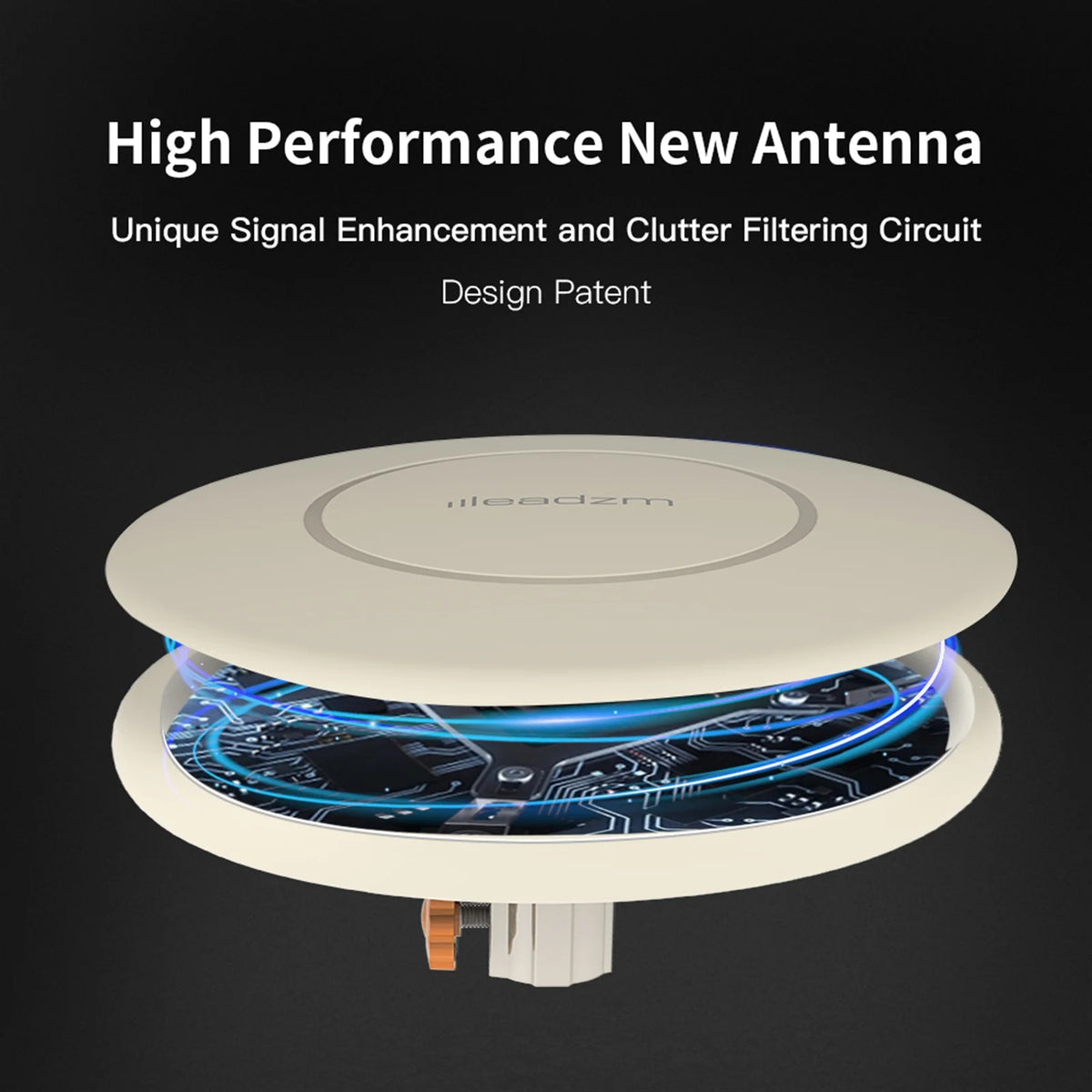 White Indoor Outdoor TV Antenna with 40ft Wire G617