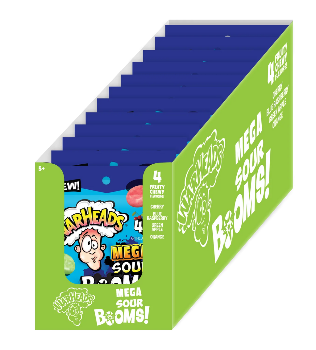 Sour-Dusted Chewy Candy, 2.5 Ounce Peg Bag, 12 Count Display Box A3104