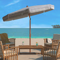 White/Navy Beach Patio Umbrella F8161