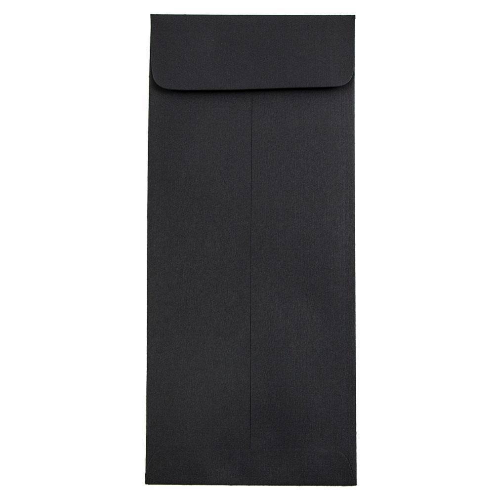 Black Linen Recycled Policy Envelopes, 1000/Carton P305