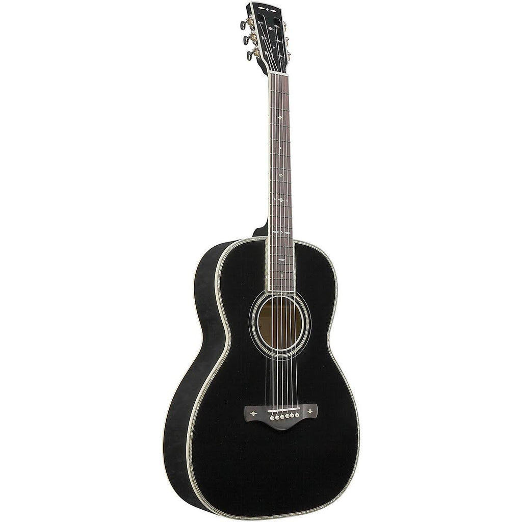 Black Grand Concert Acoustic Guitar V202