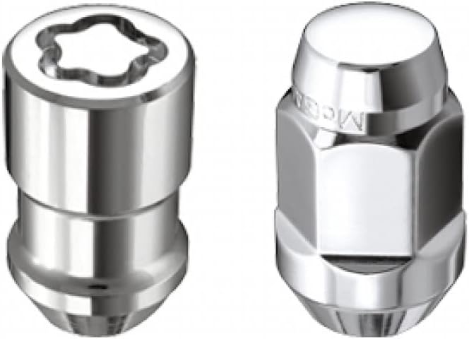 Chrome Cone Seat 5 Lug M12X1.5 Lug Nut Install Kit M673721