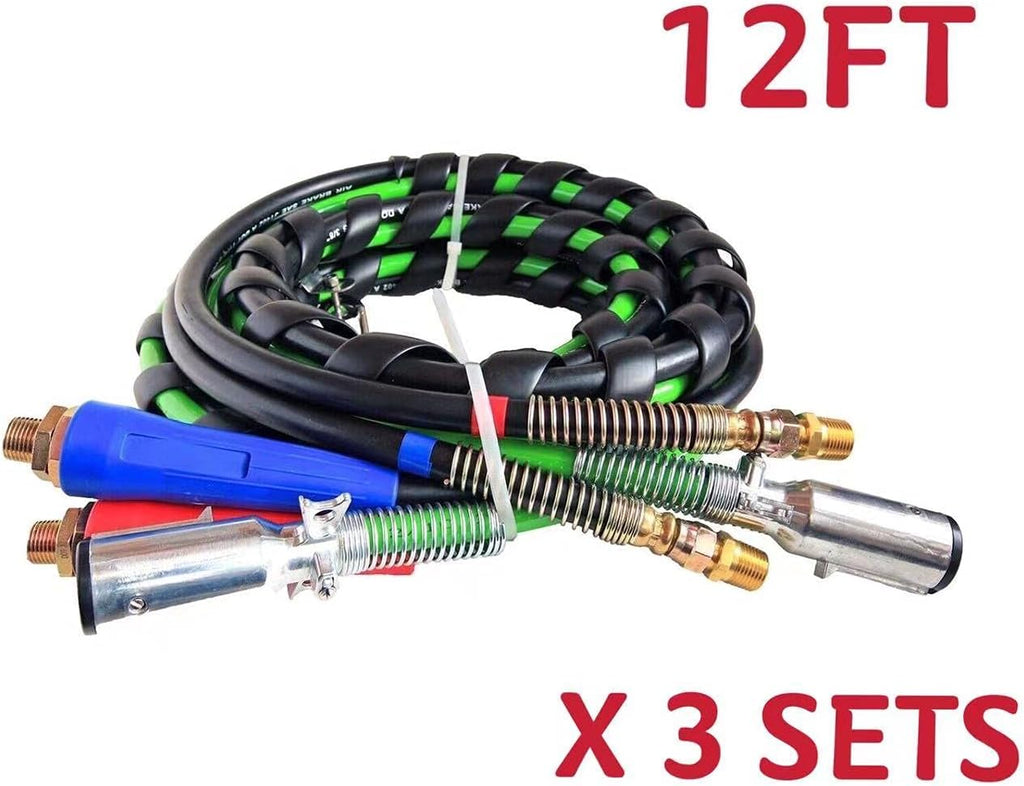 12 Ft 3-in-1 Truck Air Hose Assemblies B65564