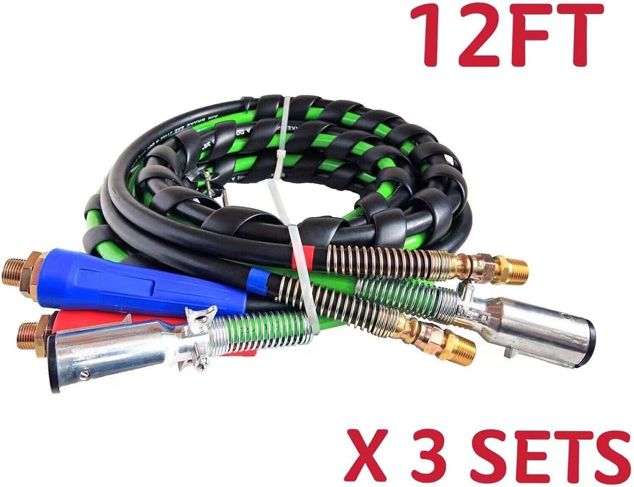 12 Ft 3-in-1 Truck Air Hose Assemblies B65564